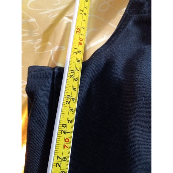 Lee Riders Womens Side Elastic Utility Black Denim Size 14 Short - Picture 8 of 10